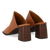 Mule with sculptural heel, Tan