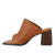 Mule with sculptural heel, Tan