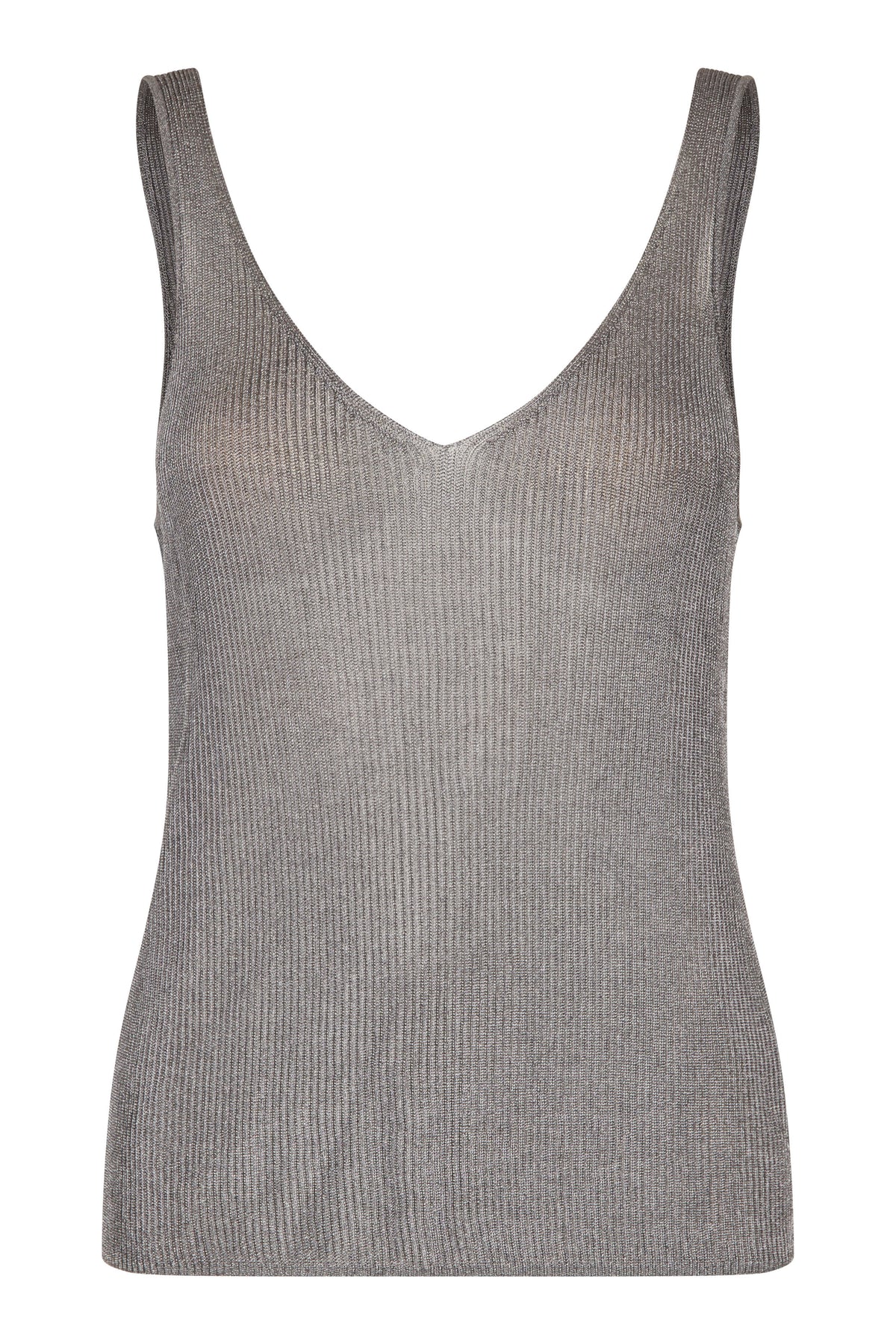 Ellia Knit Top, Charcoal Gray