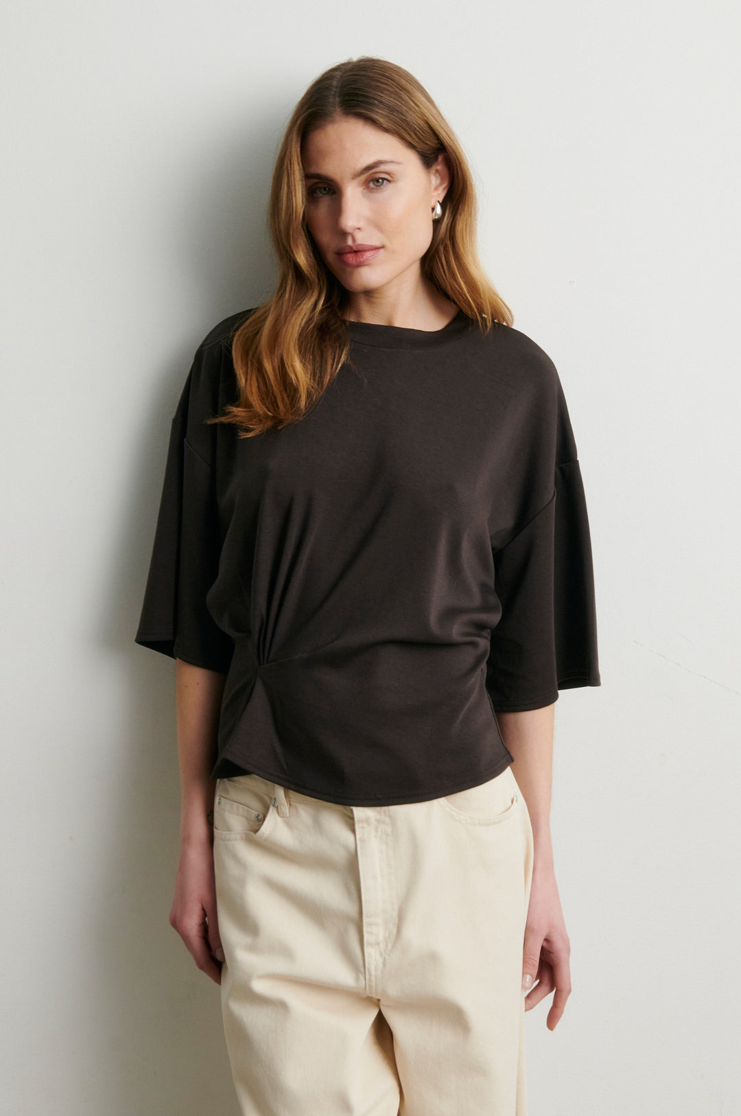 Missouri Tee - Dark Brown Melange