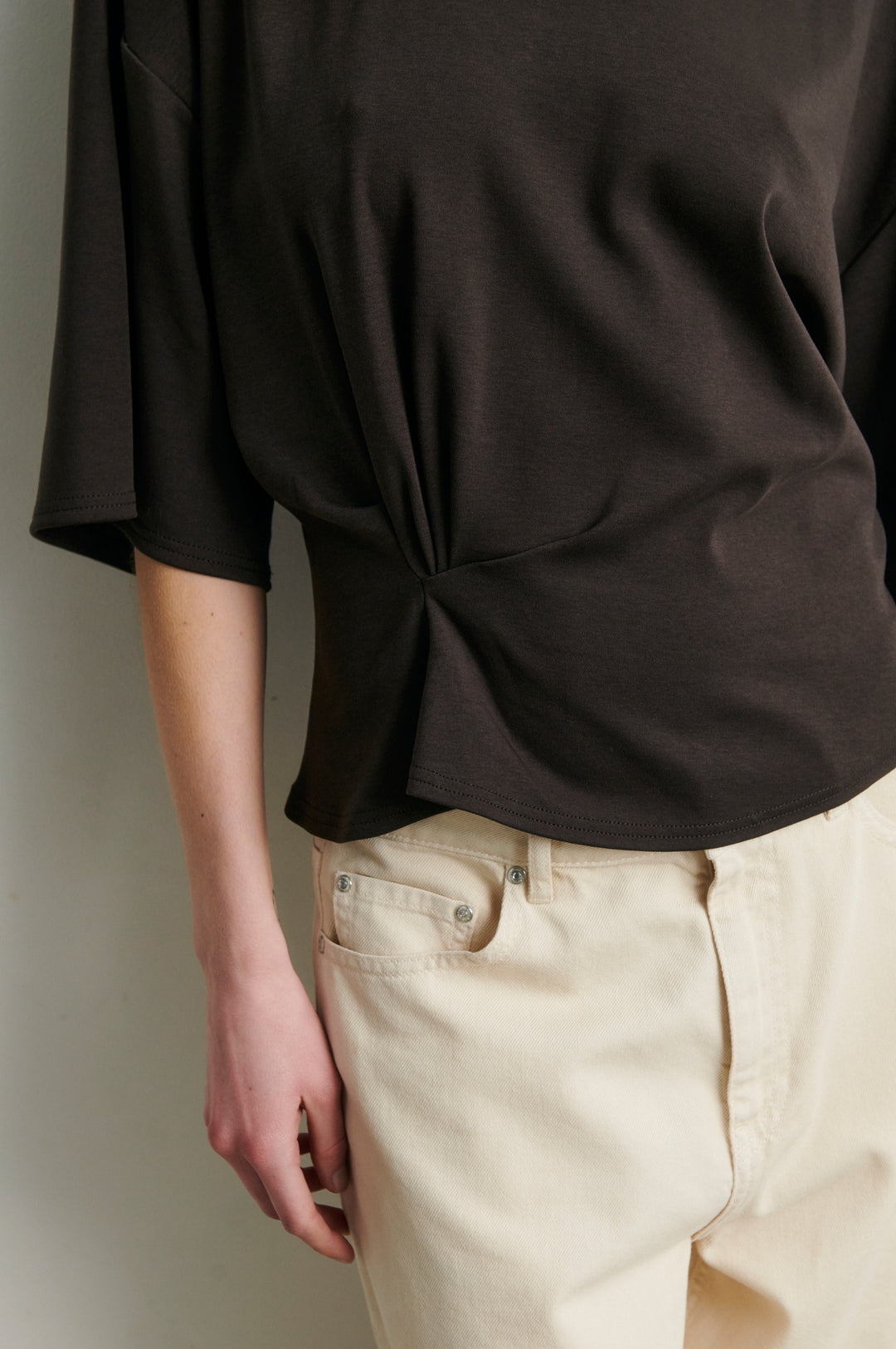 Missouri Tee - Dark Brown Melange