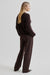 Fique Classic Trousers, Chocolate Plum