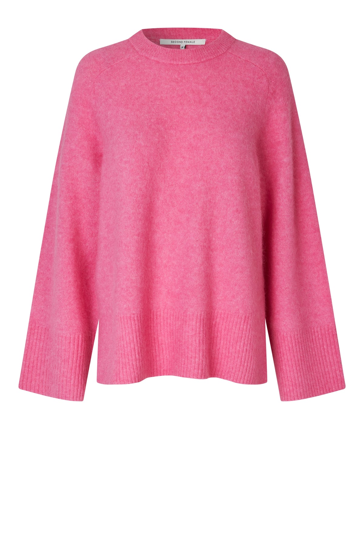 Roy Knit Raglan O-Neck, Pink