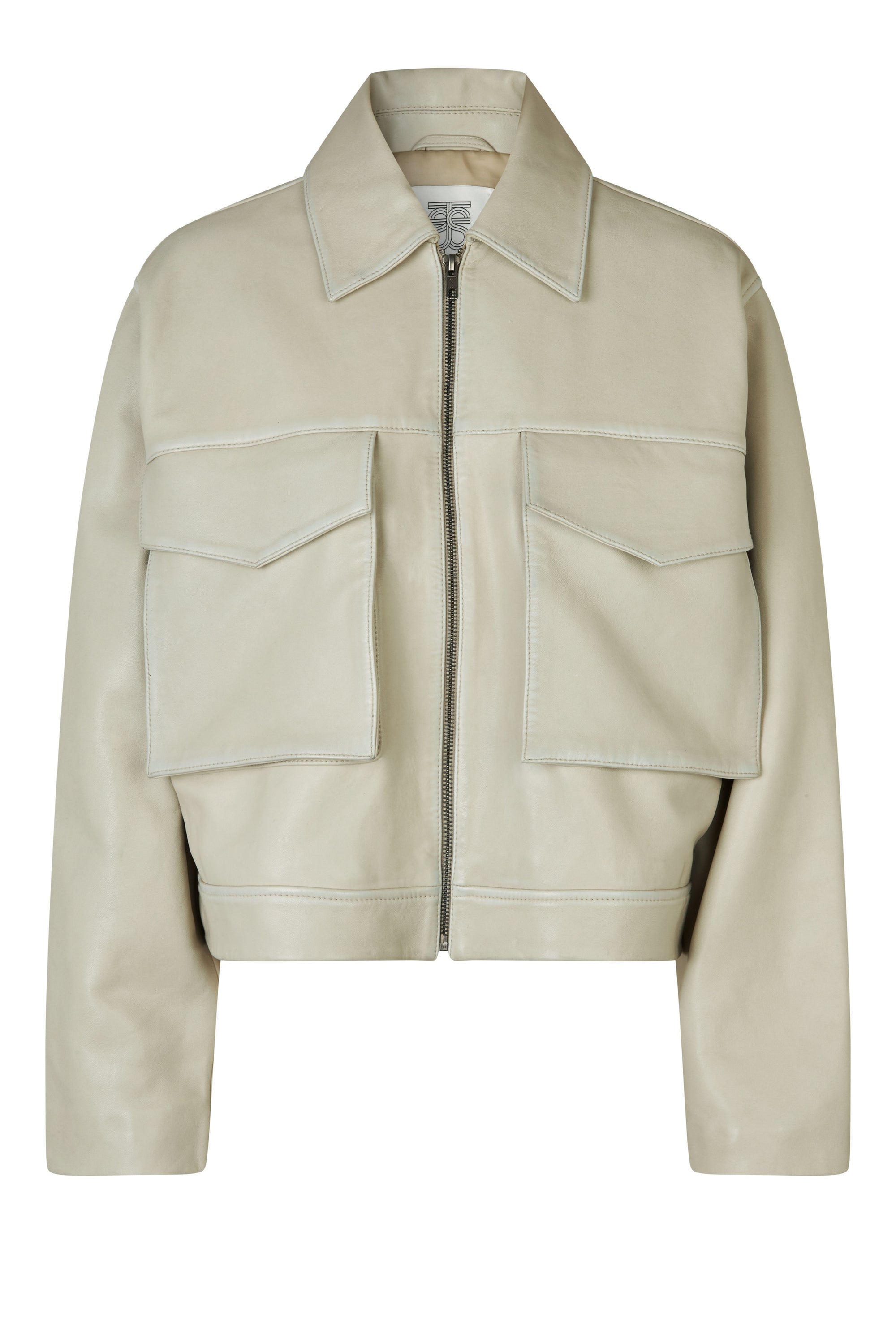 Lanto Leather Jacket, Sand