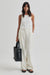 Linostri Trousers, White Alyssum