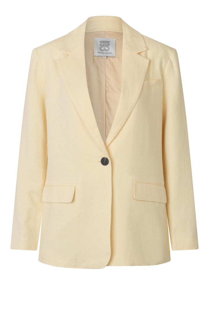 Lino New Fit Blazer, Lemon