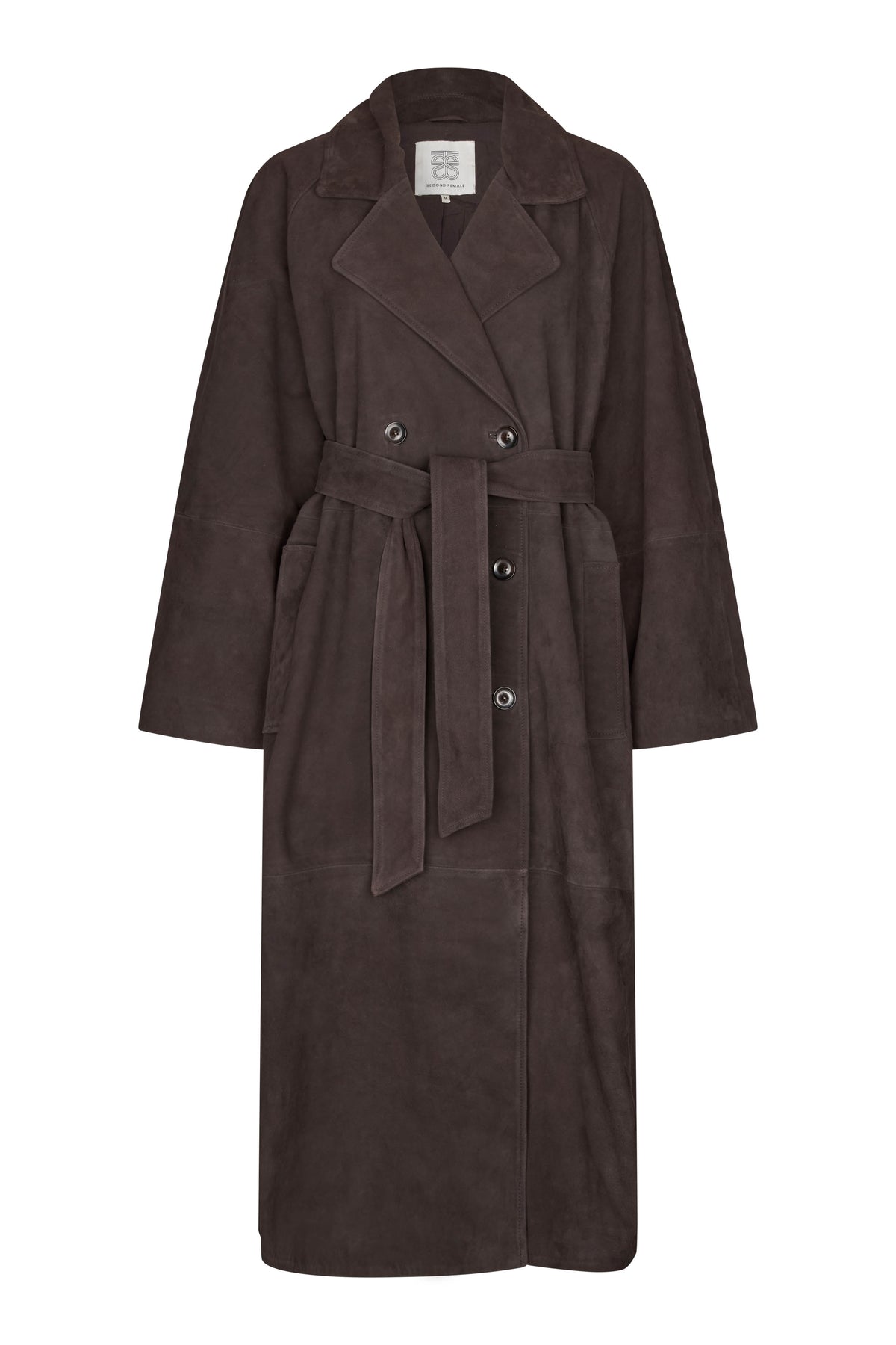 Noomi Suede Trenchcoat