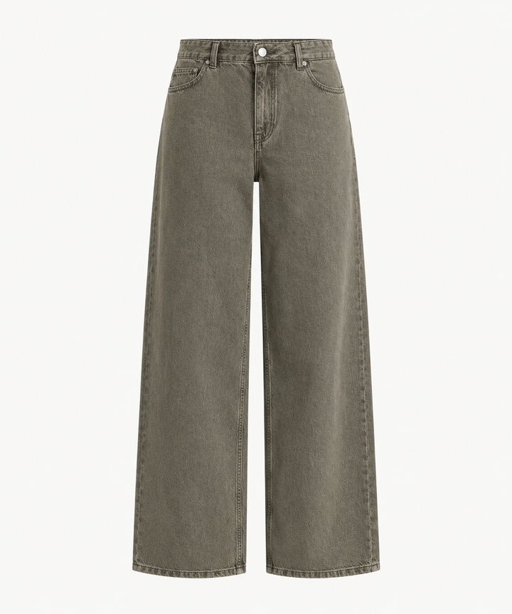 Kenzie Wide Jeans - Dark Green