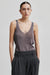 Ellia Knit Top, Charcoal Gray