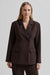 Fique Fitted Blazer, Chocolate Plum