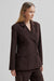 Fique Fitted Blazer, Chocolate Plum