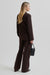 Fique Fitted Blazer, Chocolate Plum