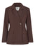 Fique Fitted Blazer, Chocolate Plum