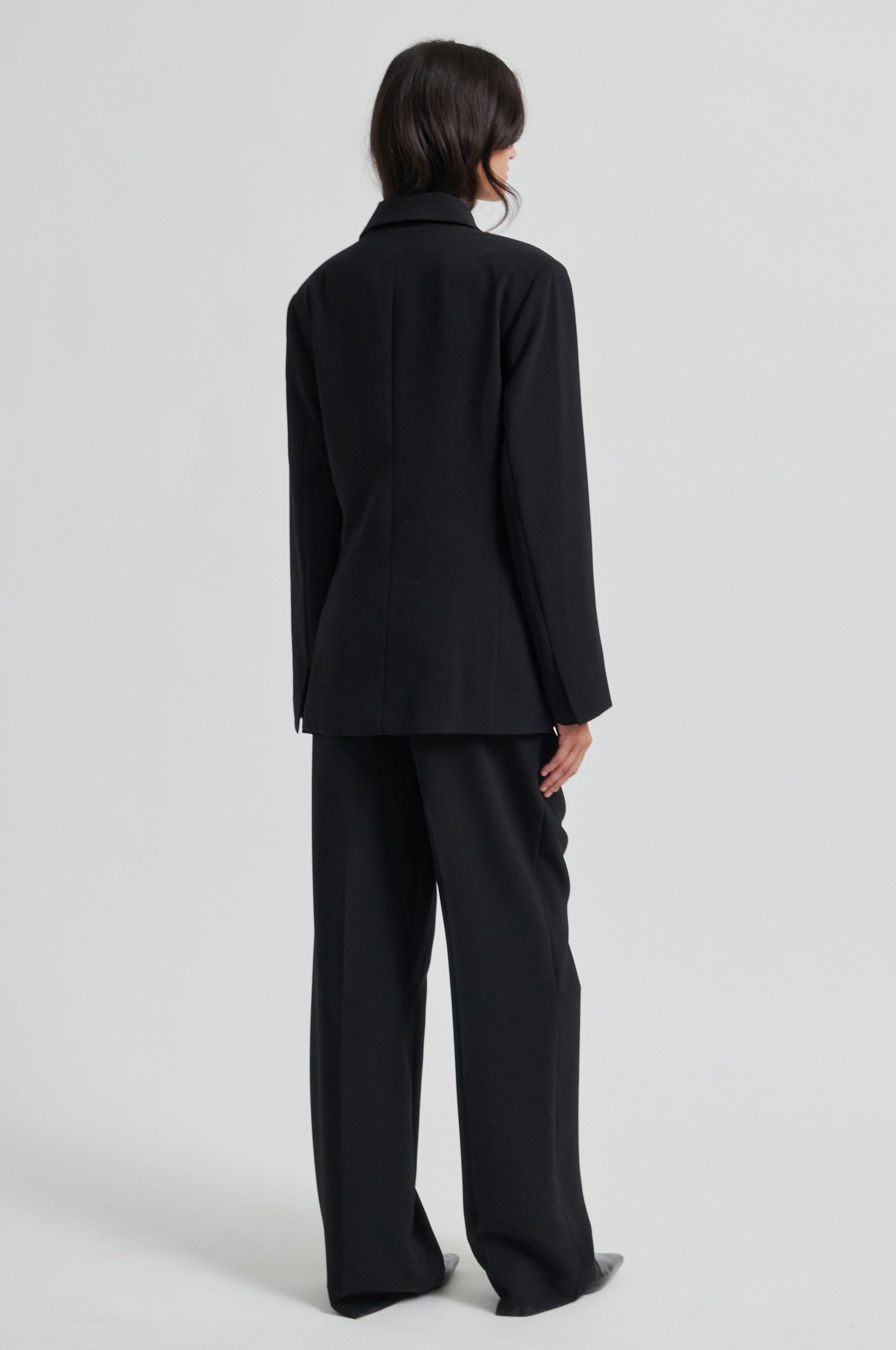 Fique Fitted Blazer, Black