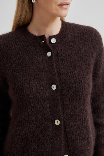 Andrea Knit Rib LS Cardigan