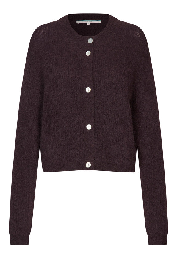 Andrea Knit Rib LS Cardigan