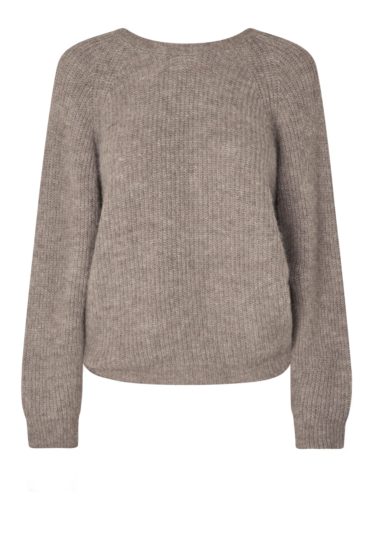 Flare Knit, Dark Beige Melange