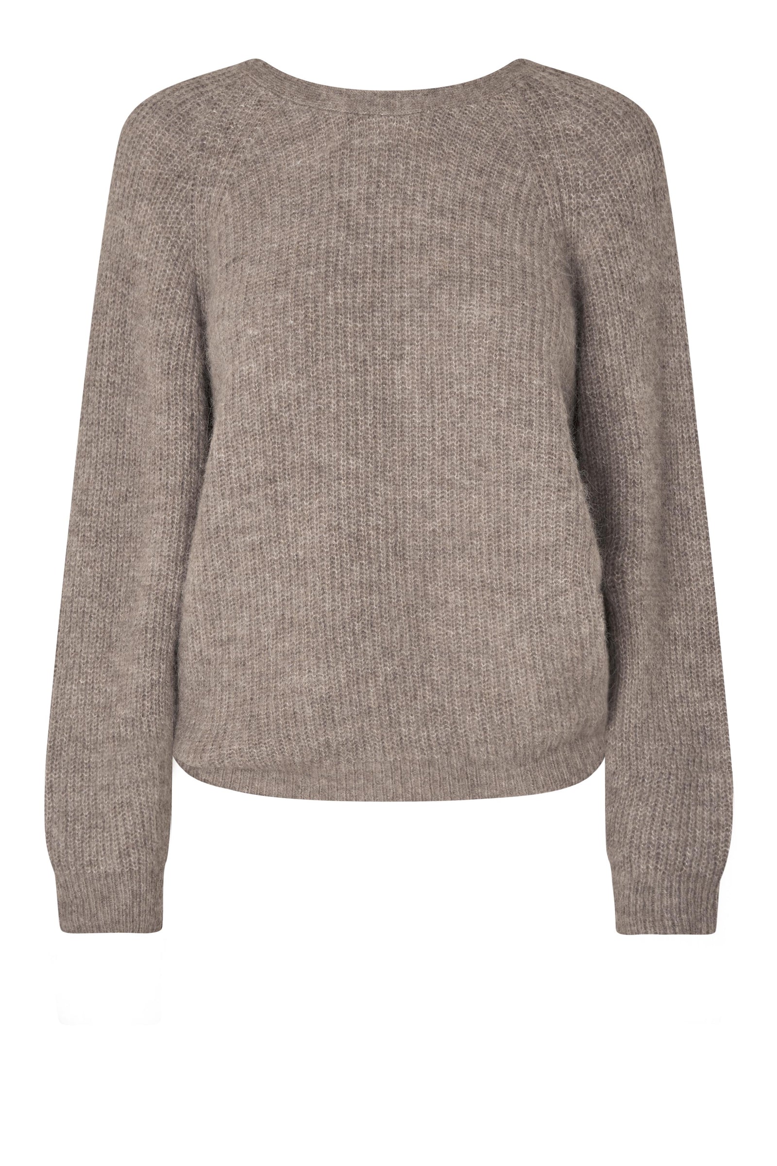 Flare Knit, Dark Beige Melange