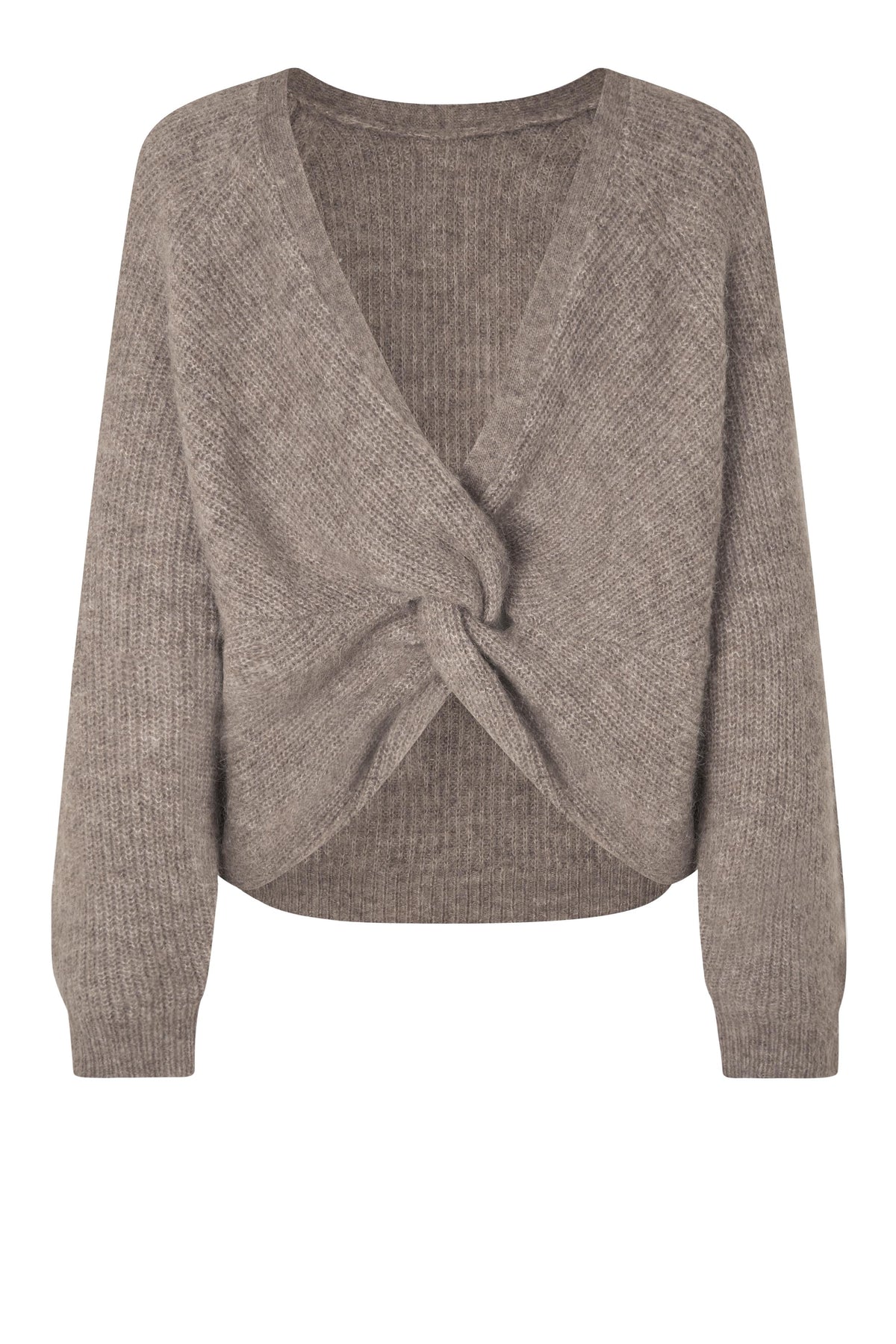 Flare Knit, Dark Beige Melange