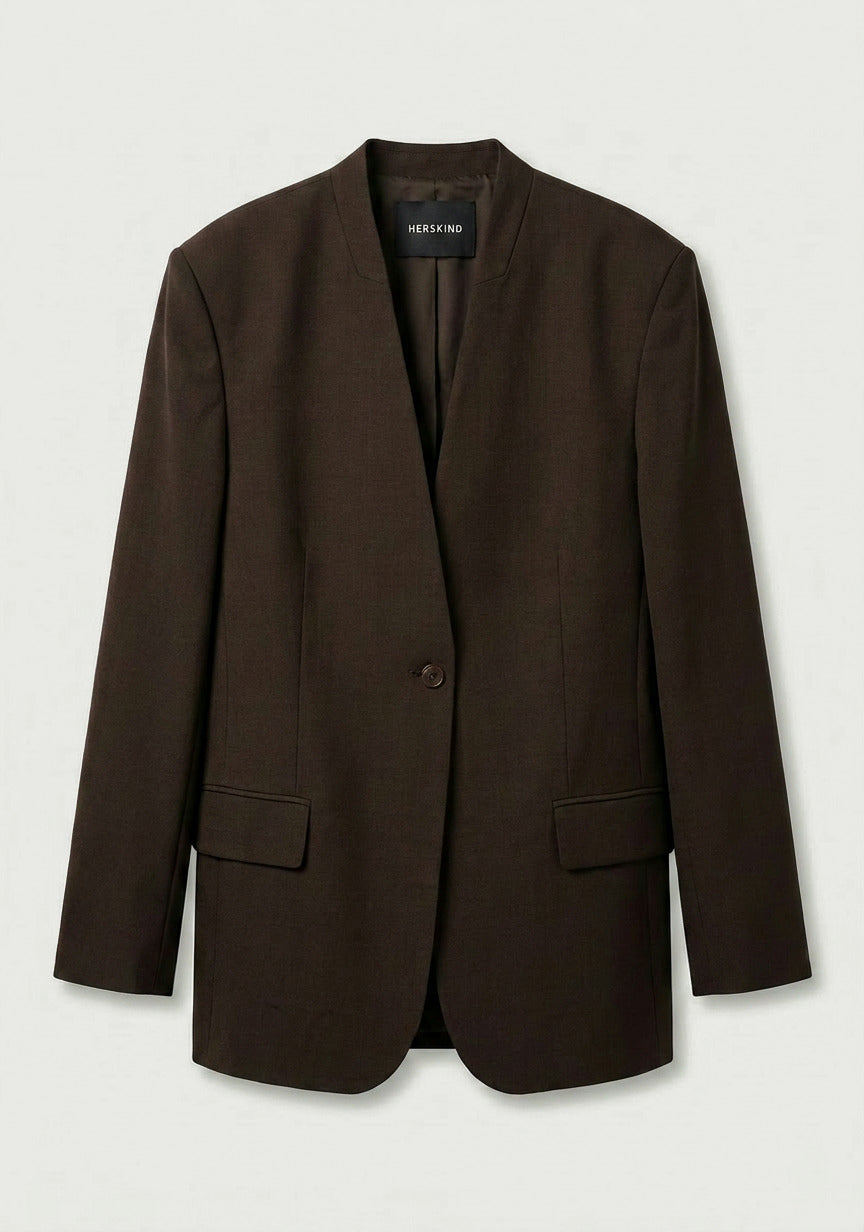 Clarissa Regular Blazer - Coffee Brown