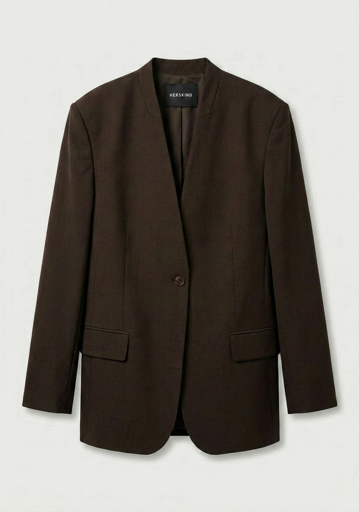 Clarissa Regular Blazer - Coffee Brown