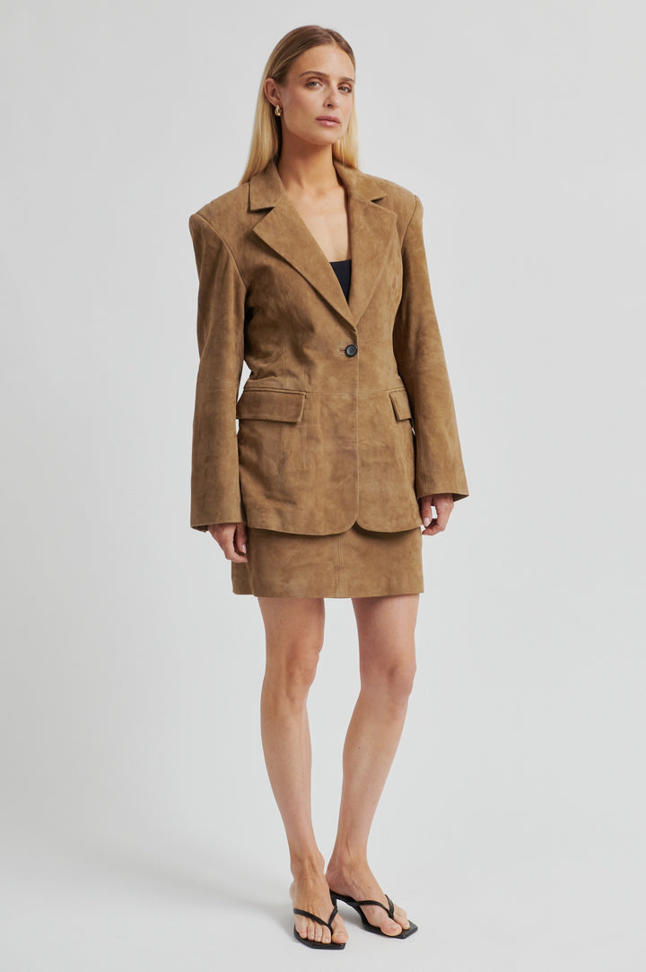 Suellen Mini Suede Skirt