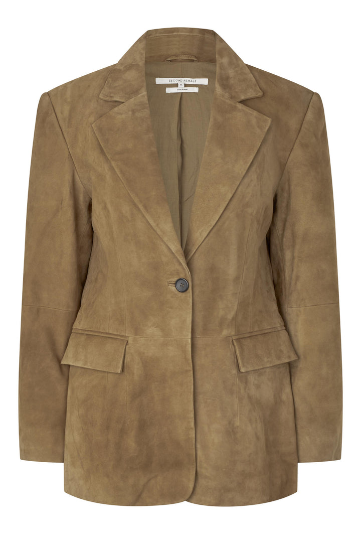 Suellen Fitted Suede Blazer