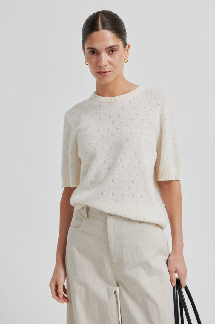 Amala Knit SS O-Neck, Tofu