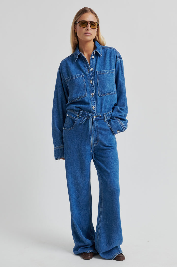 Irvina Denim Jeans, Denim Blue