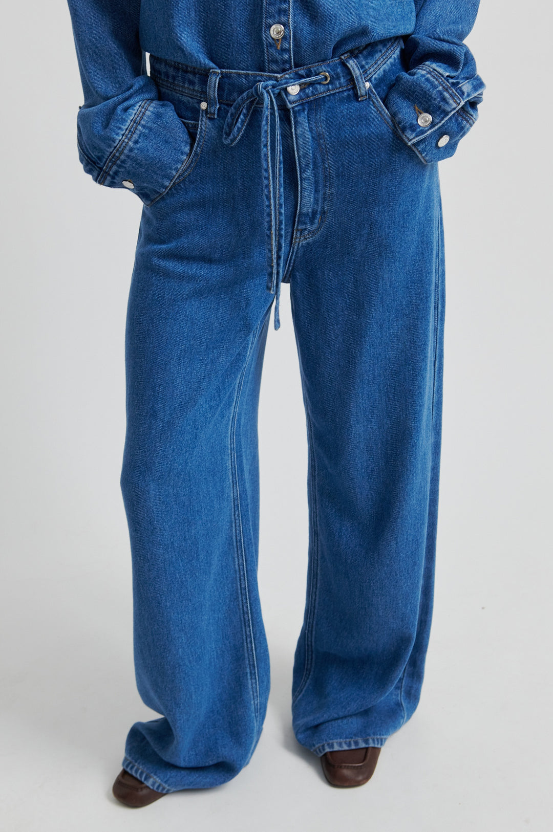 Irvina Denim Jeans, Denim Blue