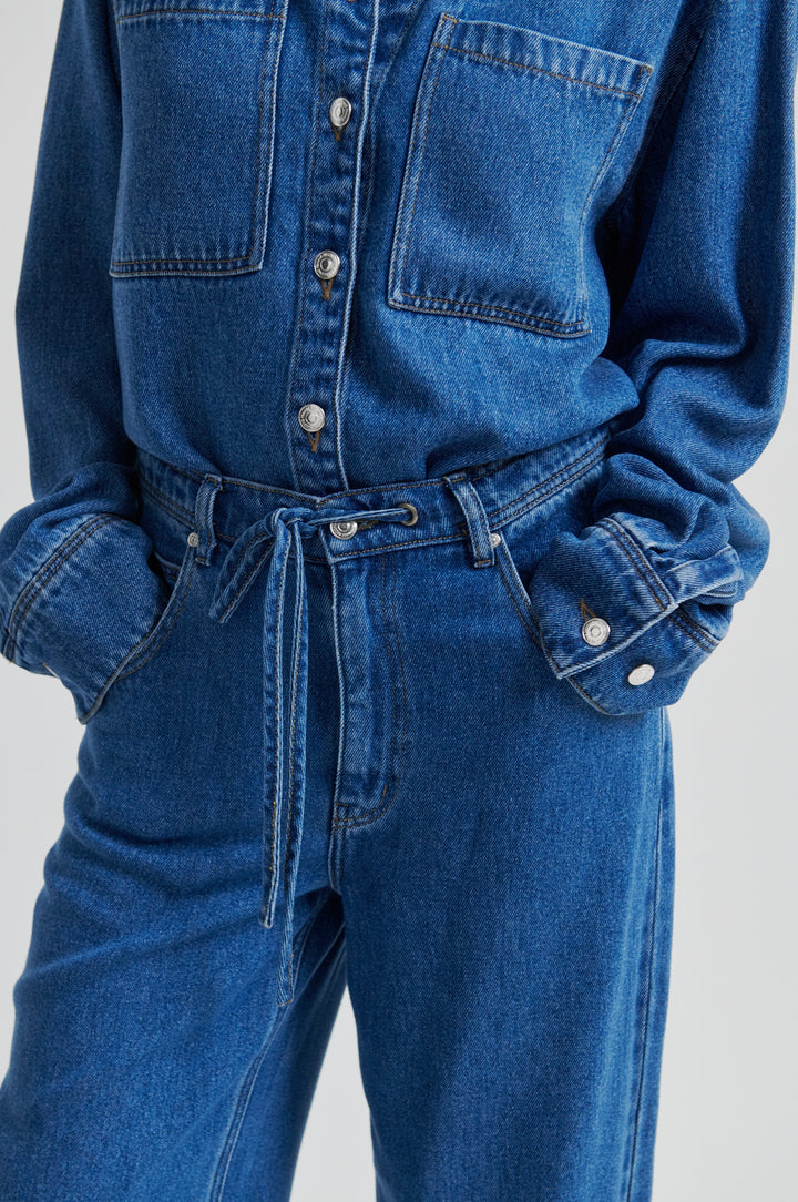 Irvina Denim Jeans, Denim Blue