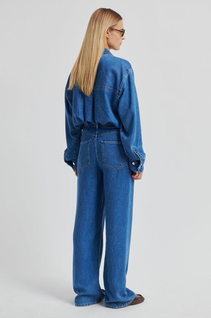 Irvina Denim Jeans, Denim Blue