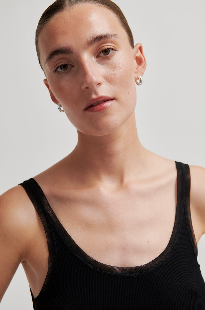 Emilia Tank Top, Black