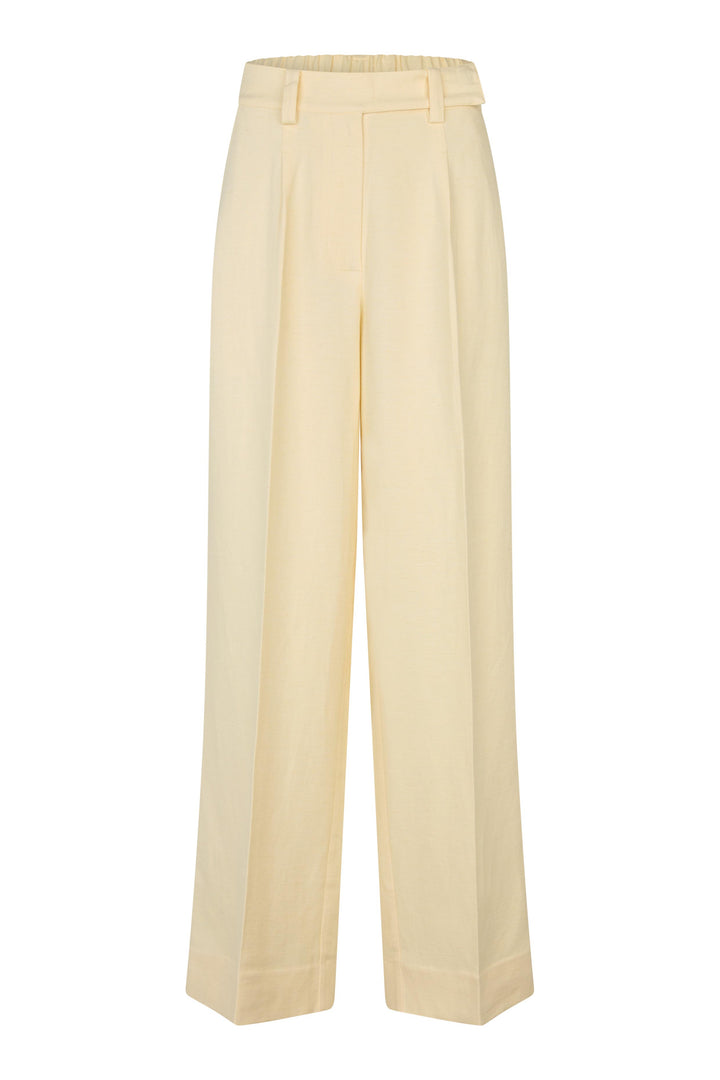Lino Classic Trousers, Lemon