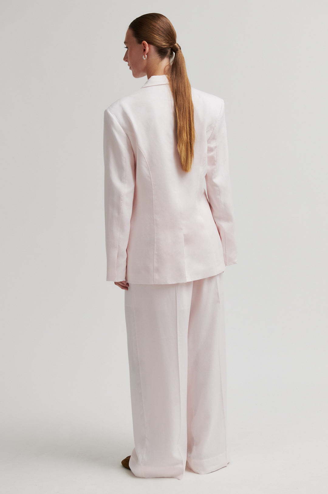 Refined Fitted Blazer, Crystal Pink
