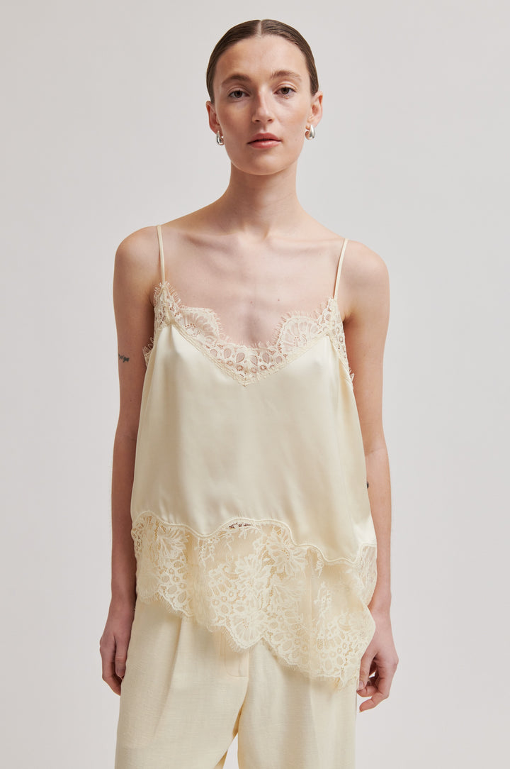 Wilina Strap Top, Lemon