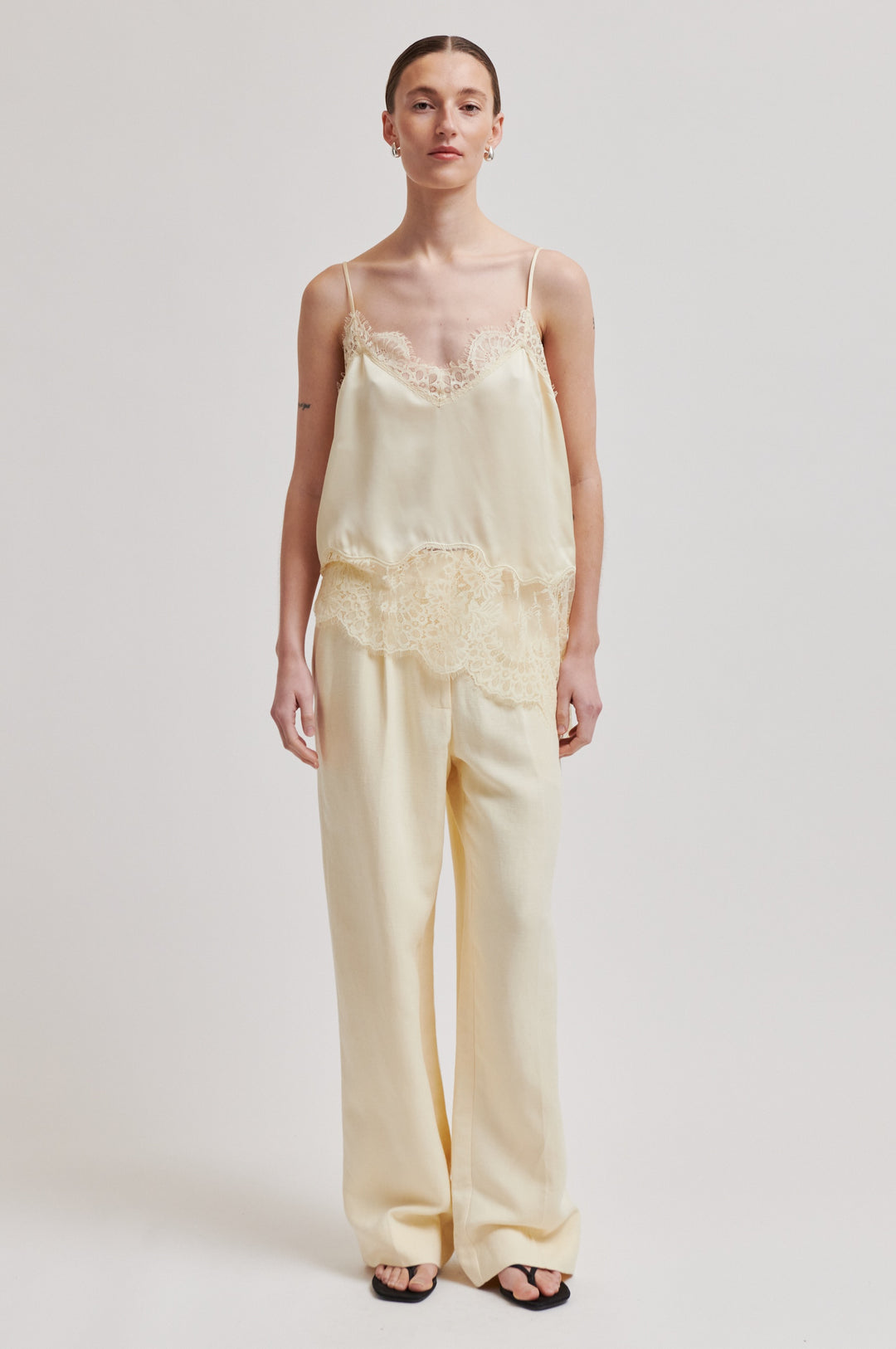 Wilina Strap Top, Lemon