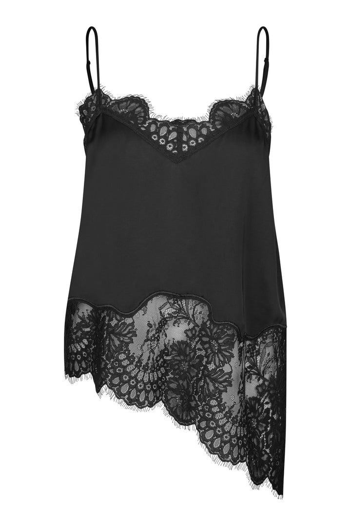 Wilina Strap Top, Black
