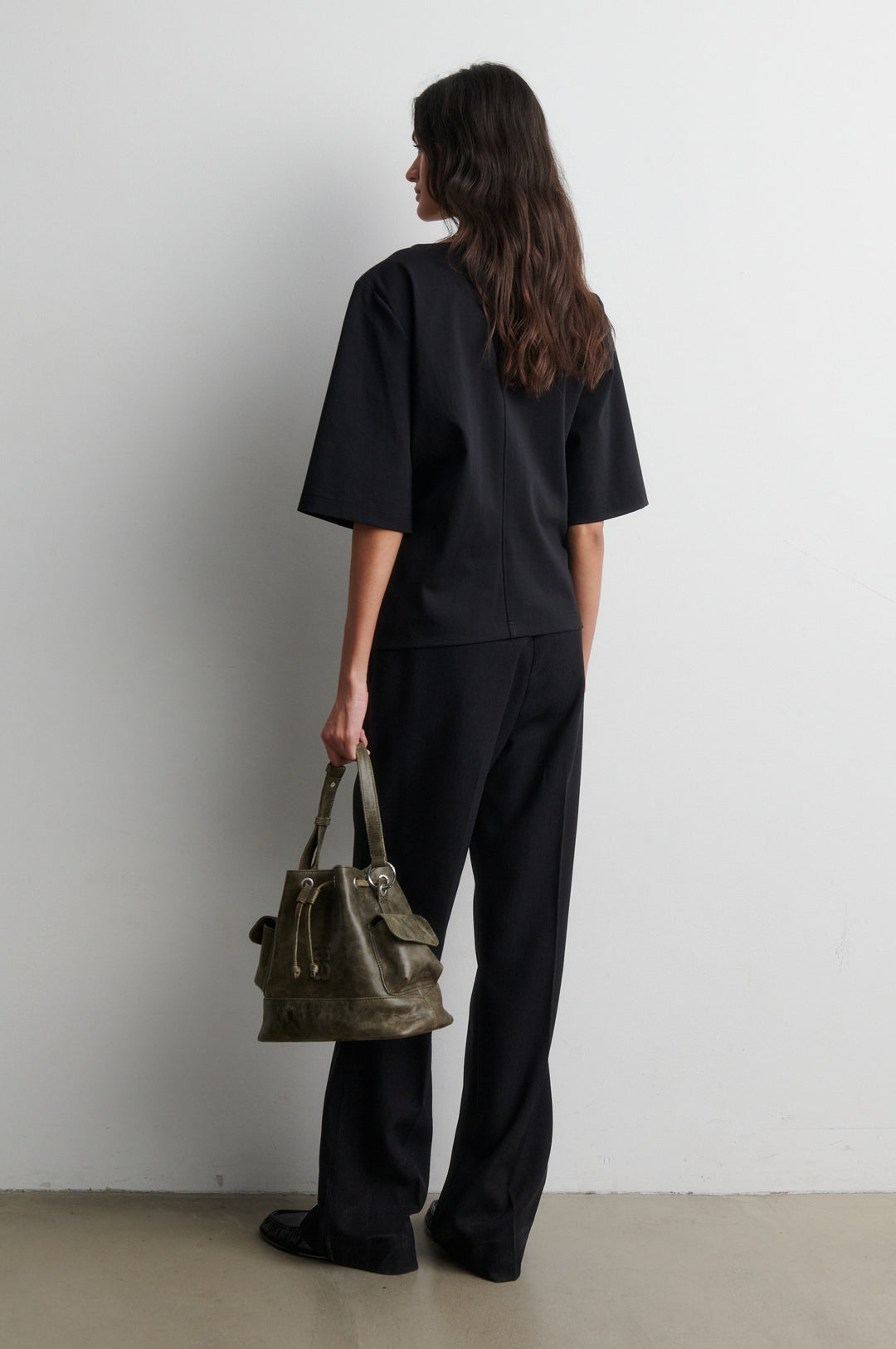 Arkai Drape Tee - Black