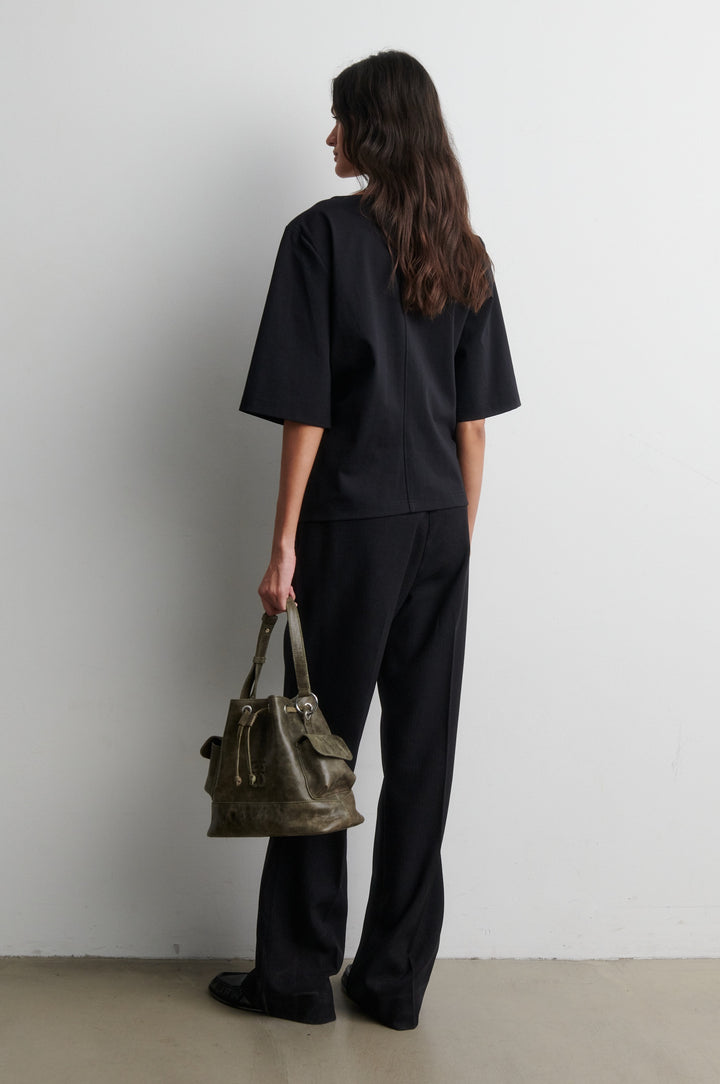 Arkai Drape Tee - Black