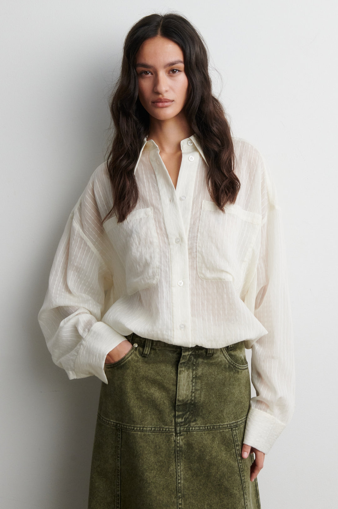 Valaia Shirt - Egret