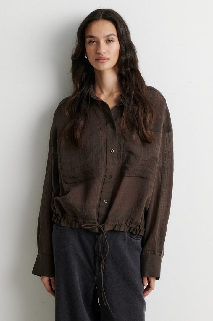 Valaia Shirt - Black Olive