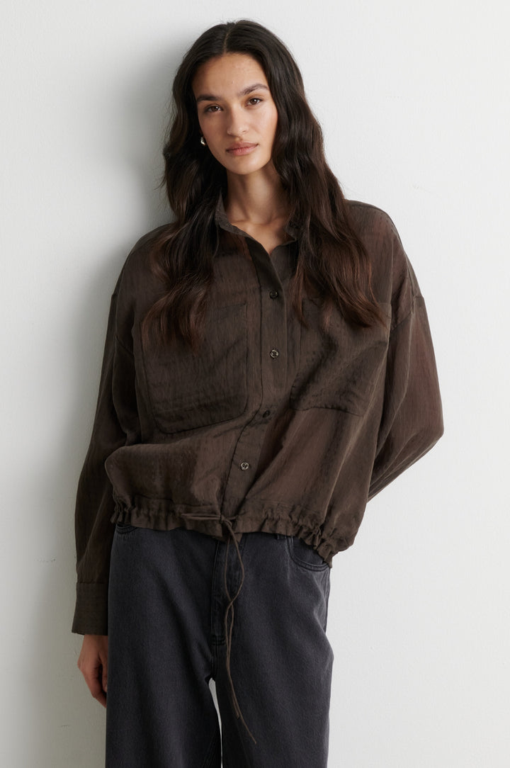 Valaia Shirt - Black Olive