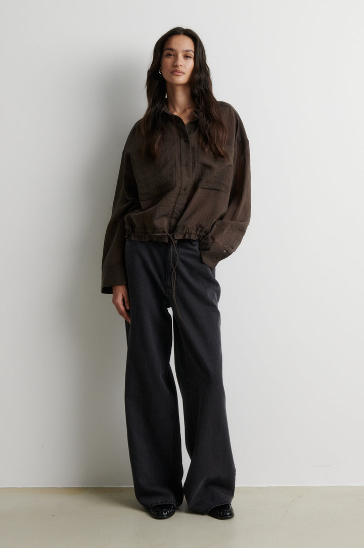 Valaia Shirt - Black Olive
