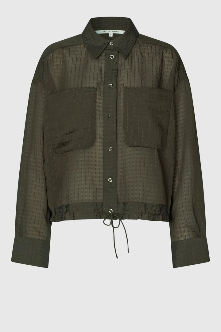 Valaia Shirt - Black Olive