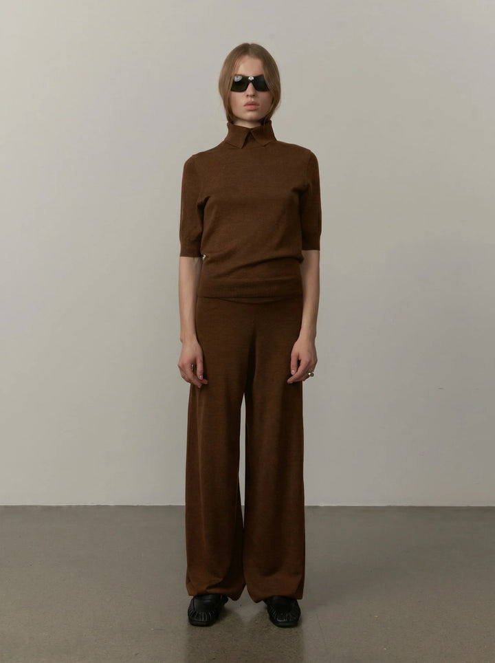 Clark Wool Pants - Tobacco