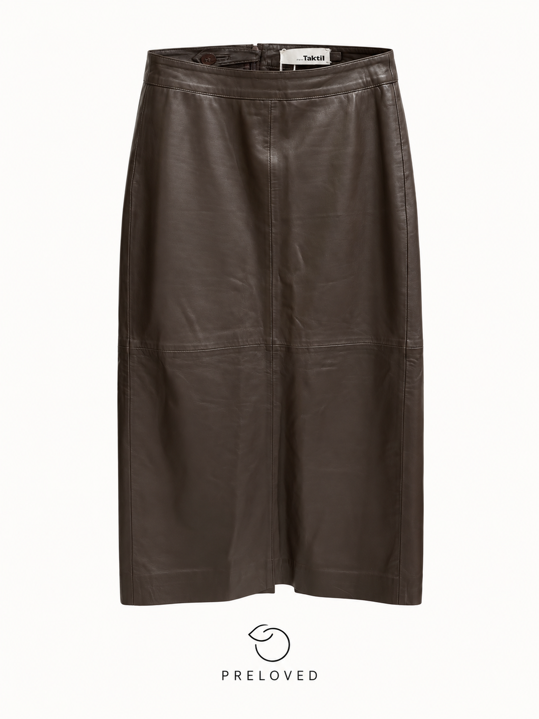 Pre-loved | Leather Pencil Skirt 38
