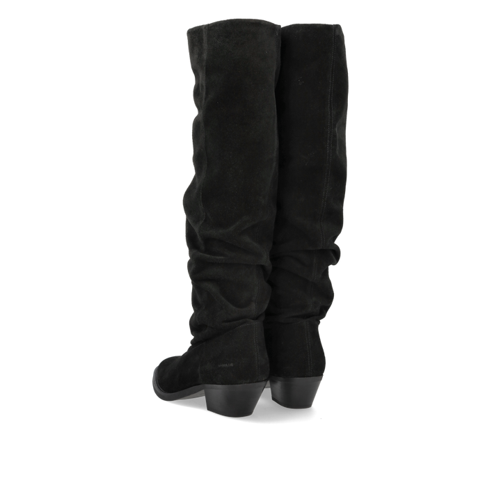 Longshafted Wrinkle Boot, Black