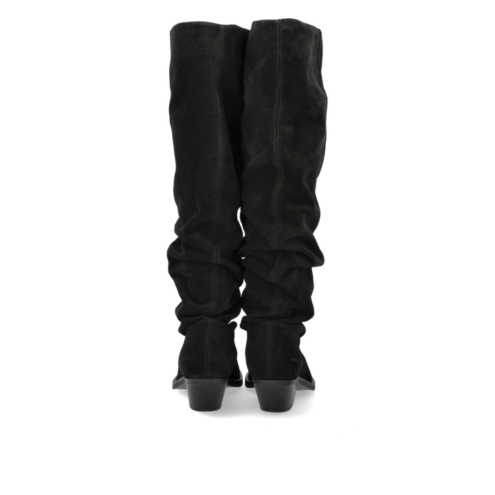 Longshafted Wrinkle Boot, Black