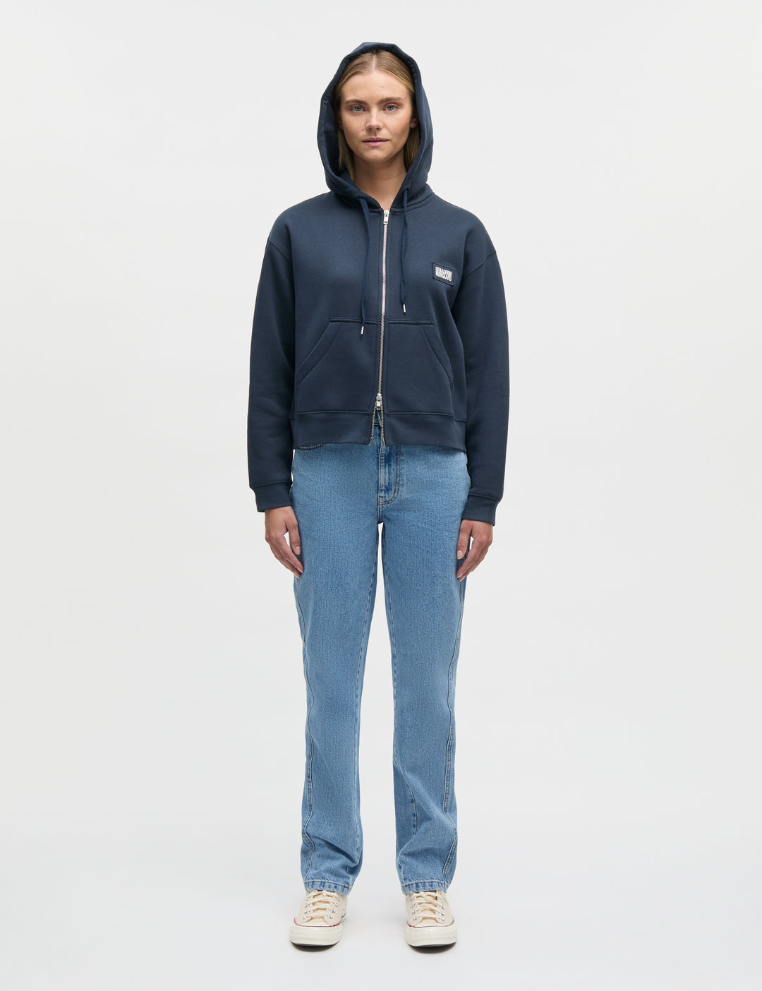 Standard Bobo Hood Sweatshirt, Sky Captain